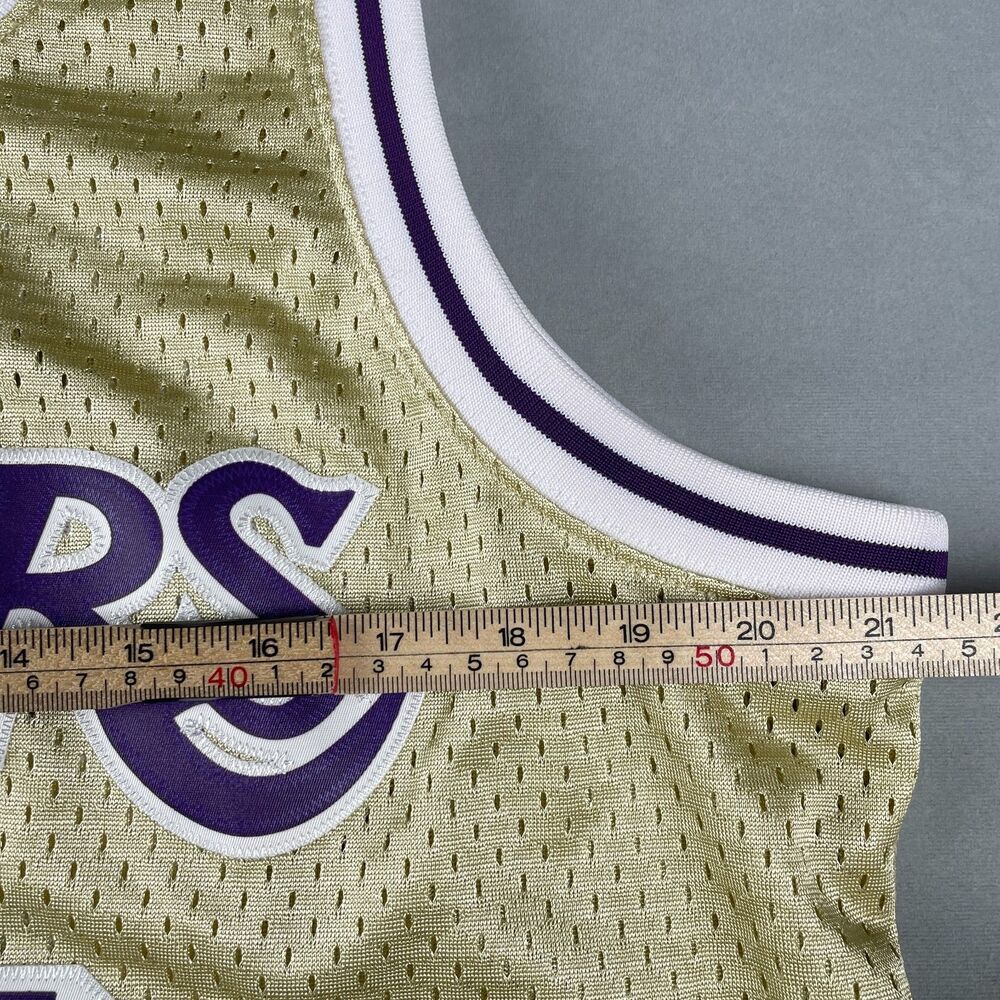 Shaquille O'Neal #34 LA Lakers 1996-97 Mitchell Ness‎ Gold Swingman Jersey Sz M - Picture 8 of 10